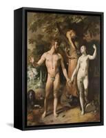 The Fall of Man, 1592-Cornelis Cornelisz van Haarlem-Framed Stretched Canvas