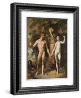 The Fall of Man, 1592-Cornelis Cornelisz van Haarlem-Framed Giclee Print