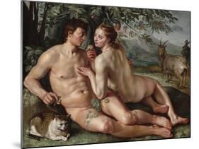 The Fall of Man, 1616-Hendrik Goltzius-Mounted Giclee Print