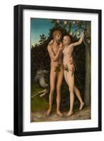 The Fall of Man, after 1537-Lucas Cranach the Elder-Framed Premium Giclee Print