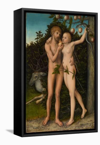 The Fall of Man, after 1537-Lucas Cranach the Elder-Framed Stretched Canvas