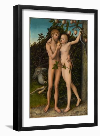 The Fall of Man, after 1537-Lucas Cranach the Elder-Framed Giclee Print