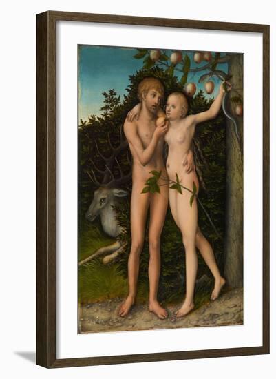 The Fall of Man, after 1537-Lucas Cranach the Elder-Framed Giclee Print