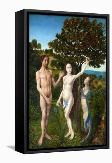 The Fall of Man and the Lamentation-Hugo Van Der Goes-Framed Stretched Canvas