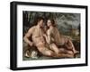 The Fall of Man, by Hendrick Goltzius, 1616, Dutch painting,-Hendrick Goltzius-Framed Art Print