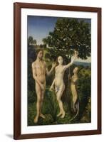 The Fall of Man, (Left Panel of a Diptych)-Hugo van der Goes-Framed Giclee Print