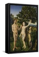 The Fall of Man, (Left Panel of a Diptych)-Hugo van der Goes-Framed Stretched Canvas