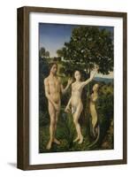 The Fall of Man, (Left Panel of a Diptych)-Hugo van der Goes-Framed Giclee Print