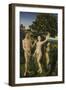 The Fall of Man, (Left Panel of a Diptych)-Hugo van der Goes-Framed Giclee Print