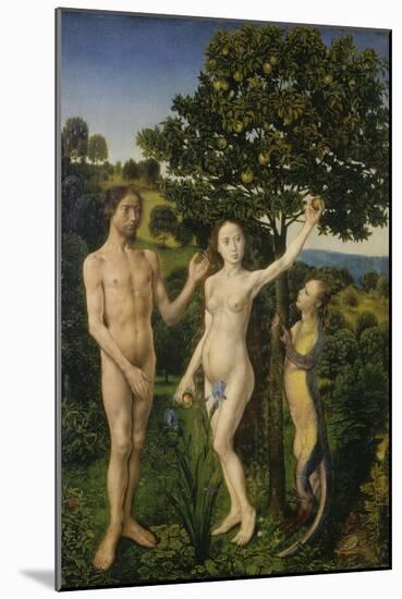 The Fall of Man, (Left Panel of a Diptych)-Hugo van der Goes-Mounted Giclee Print