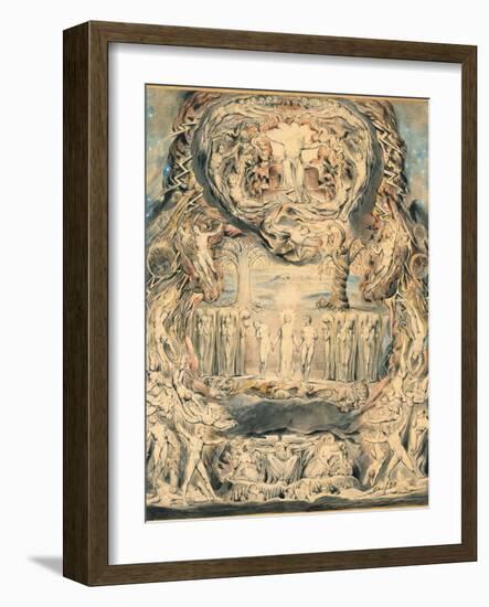 The Fall of Man-William Blake-Framed Giclee Print