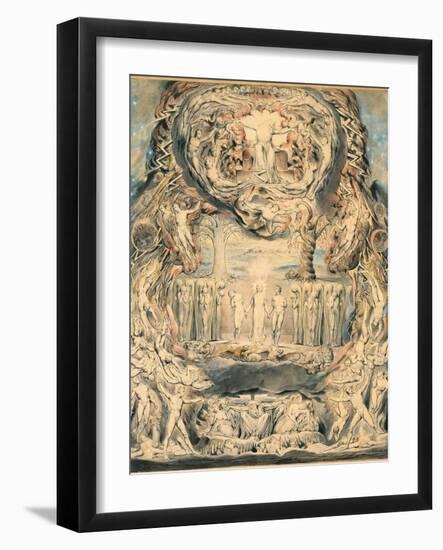 The Fall of Man-William Blake-Framed Giclee Print