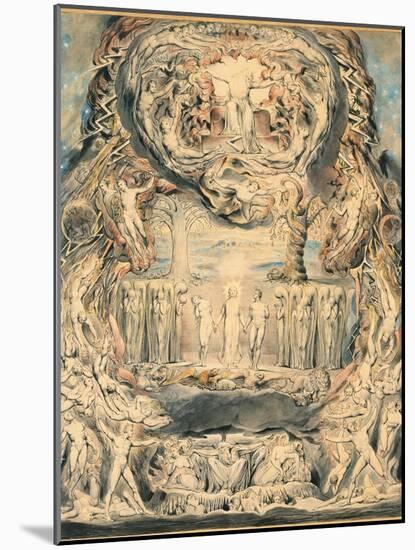 The Fall of Man-William Blake-Mounted Giclee Print
