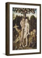 The Fall of Man-Lucas Cranach the Elder-Framed Giclee Print