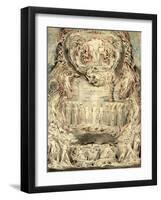 The Fall of Man-William Blake-Framed Giclee Print