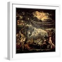 The Fall of Manna-Jacopo Robusti Tintoretto-Framed Giclee Print