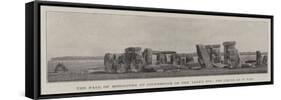 The Fall of Monoliths at Stonehenge on New Year's Eve, the Circle as it Was-null-Framed Stretched Canvas