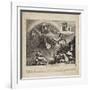 The Fall of Napoleon - Cartoon of the Fall of Italy, 1814-null-Framed Giclee Print