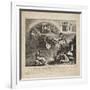 The Fall of Napoleon - Cartoon of the Fall of Italy, 1814-null-Framed Giclee Print