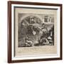 The Fall of Napoleon - Cartoon of the Fall of Italy, 1814-null-Framed Giclee Print