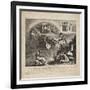 The Fall of Napoleon - Cartoon of the Fall of Italy, 1814-null-Framed Giclee Print