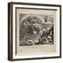 The Fall of Napoleon - Cartoon of the Fall of Italy, 1814-null-Framed Giclee Print