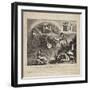 The Fall of Napoleon - Cartoon of the Fall of Italy, 1814-null-Framed Giclee Print