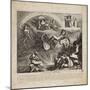 The Fall of Napoleon - Cartoon of the Fall of Italy, 1814-null-Mounted Giclee Print