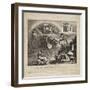 The Fall of Napoleon - Cartoon of the Fall of Italy, 1814-null-Framed Premium Giclee Print