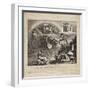 The Fall of Napoleon - Cartoon of the Fall of Italy, 1814-null-Framed Premium Giclee Print