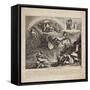 The Fall of Napoleon - Cartoon of the Fall of Italy, 1814-null-Framed Stretched Canvas