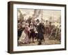 The Fall of New Amsterdam, 1664-Jean Leon Gerome Ferris-Framed Giclee Print