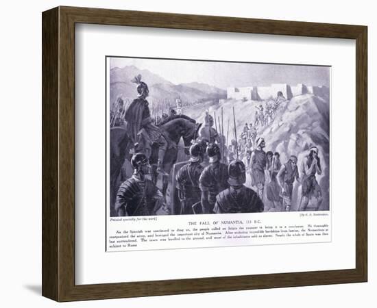 The Fall of Numantia 133 BC-George Derville Rowlandson-Framed Giclee Print