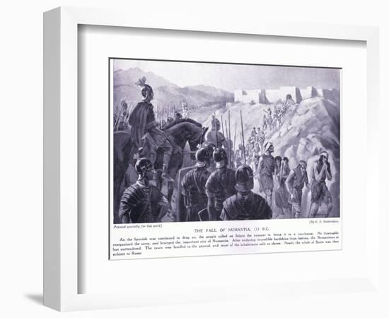 The Fall of Numantia 133 BC-George Derville Rowlandson-Framed Giclee Print