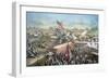 The Fall of Petersburg to the Union Army, 2nd April 1965, Engraved by Kurz and Allison, 1893-American School-Framed Giclee Print