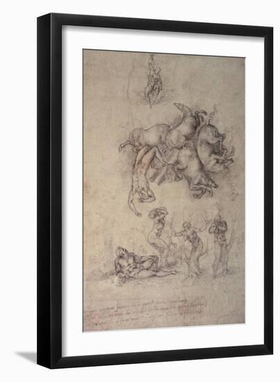 The Fall of Phaethon, 1533-Michelangelo Buonarroti-Framed Giclee Print