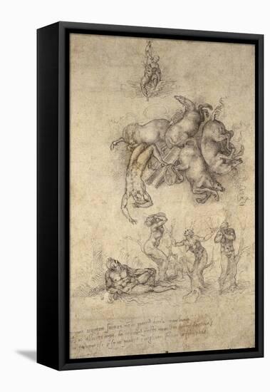 The Fall of Phaeton, 1533-Michelangelo Buonarroti-Framed Stretched Canvas