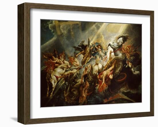 The Fall of Phaeton C.1604-08-Peter Paul Rubens-Framed Giclee Print