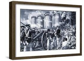 The Fall of the Bastille in 1789-Paul Rainer-Framed Giclee Print