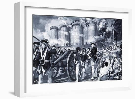 The Fall of the Bastille in 1789-Paul Rainer-Framed Giclee Print