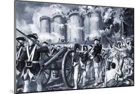 The Fall of the Bastille in 1789-Paul Rainer-Mounted Giclee Print