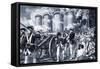 The Fall of the Bastille in 1789-Paul Rainer-Framed Stretched Canvas