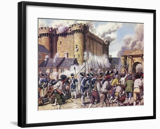 The Fall of the Bastille-Mike White-Framed Giclee Print