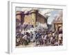 The Fall of the Bastille-Mike White-Framed Giclee Print