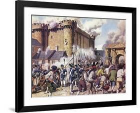 The Fall of the Bastille-Mike White-Framed Giclee Print