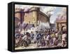 The Fall of the Bastille-Mike White-Framed Stretched Canvas