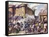 The Fall of the Bastille-Mike White-Framed Stretched Canvas