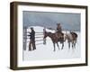 The Fall of the Cowboy-Frederic Sackrider Remington-Framed Premium Giclee Print