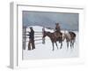 The Fall of the Cowboy-Frederic Sackrider Remington-Framed Premium Giclee Print