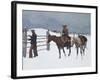 The Fall of the Cowboy-Frederic Sackrider Remington-Framed Premium Giclee Print